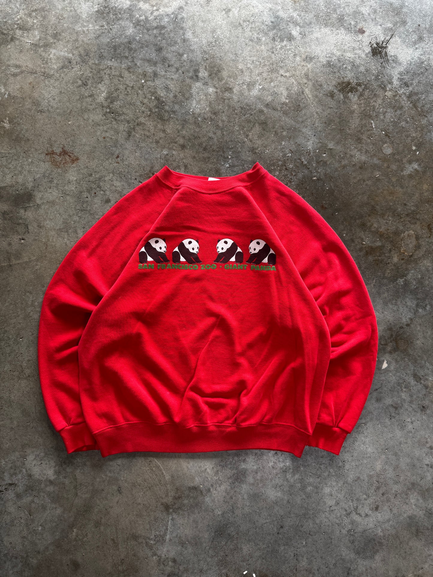 (L) Vintage Panda Sweatshirt