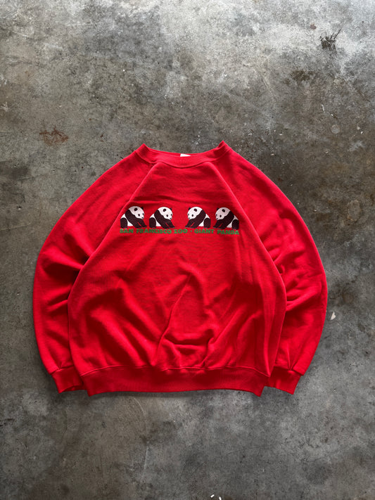 (L) Vintage Panda Sweatshirt
