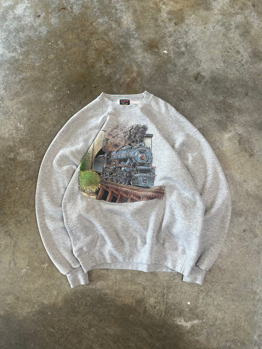 (L) Vintage Train Sweatshirt
