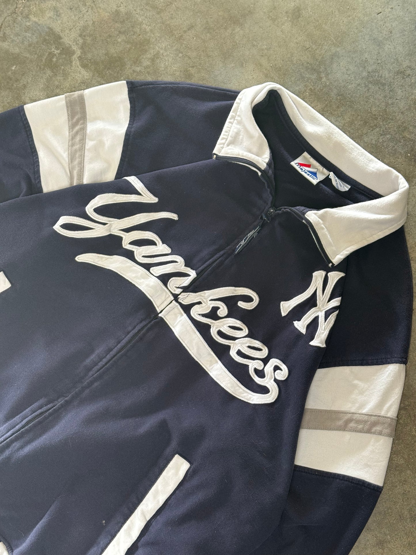 (XL) Vintage NY Yankees Baseball Zip-Up