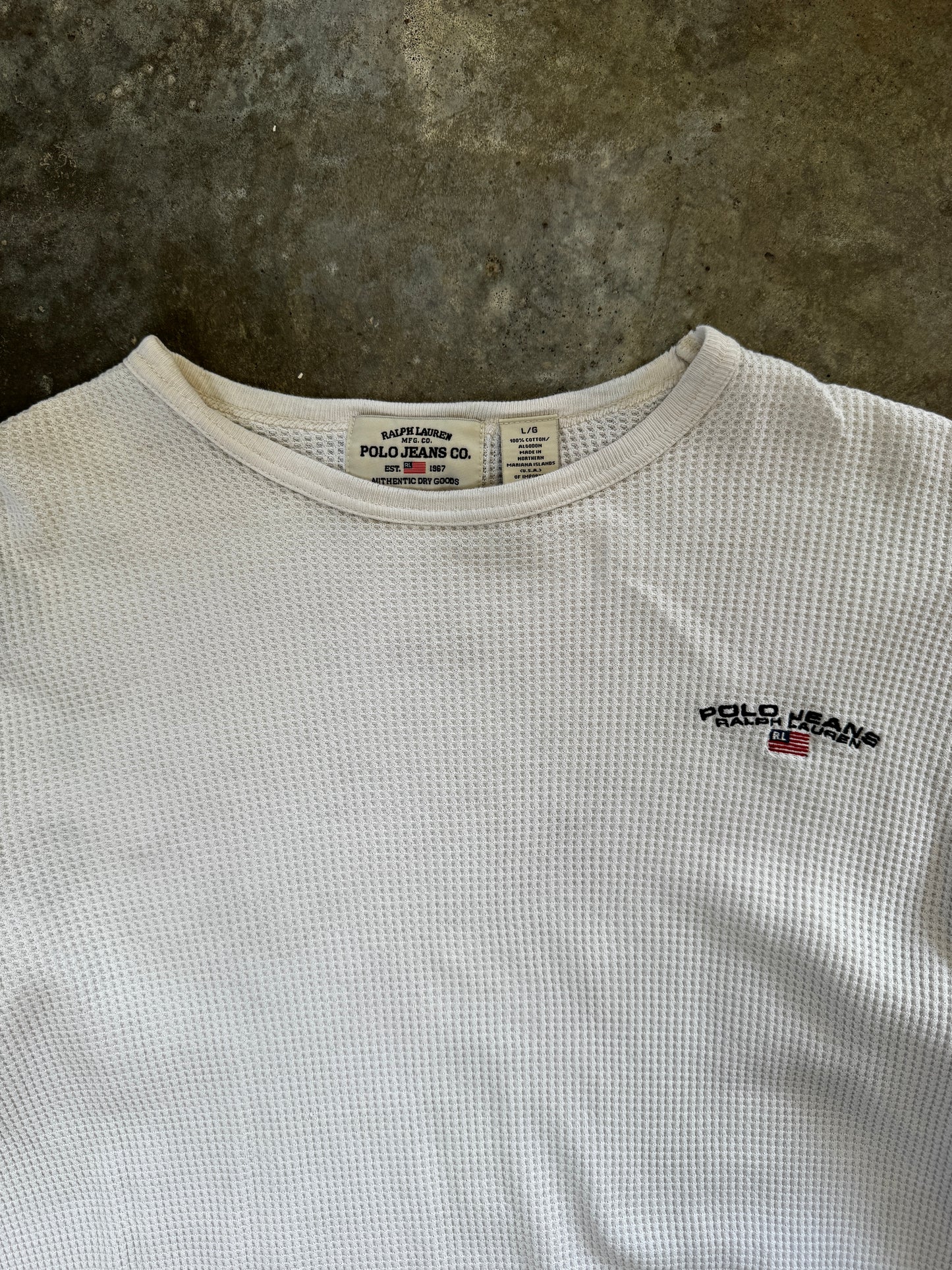 (L) Vintage Polo Thermal Longsleeve