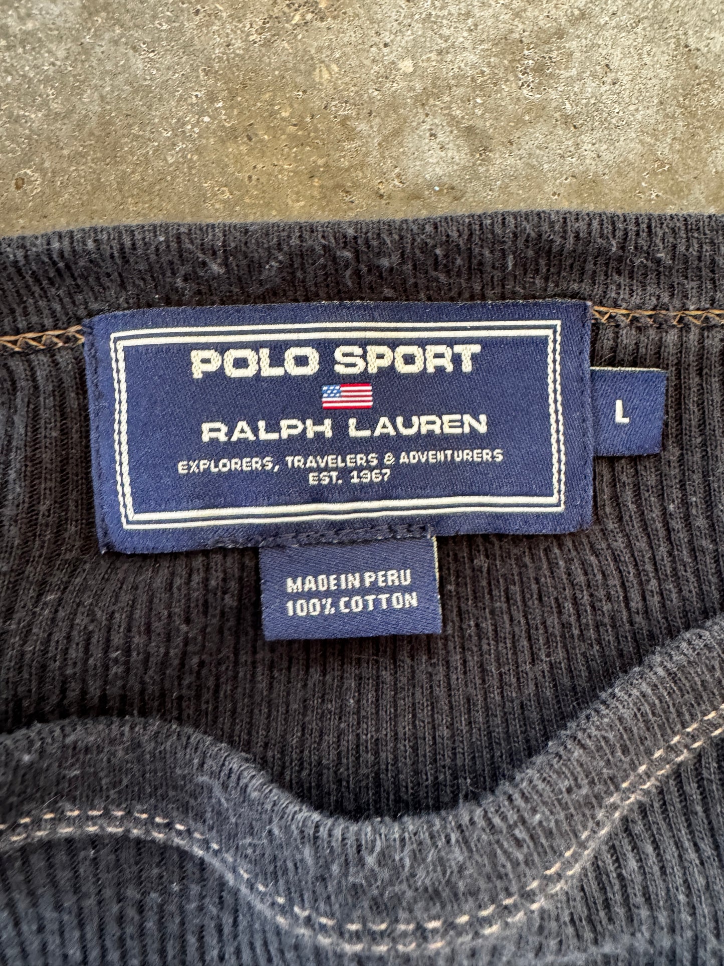 (L) Vintage Polo Sport Thermal Longsleeve