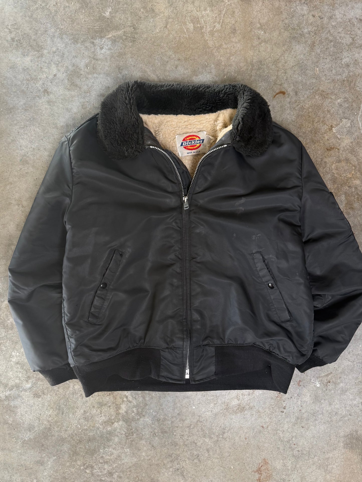 (L) Vintage Dickies Sherpa-Lined Jacket