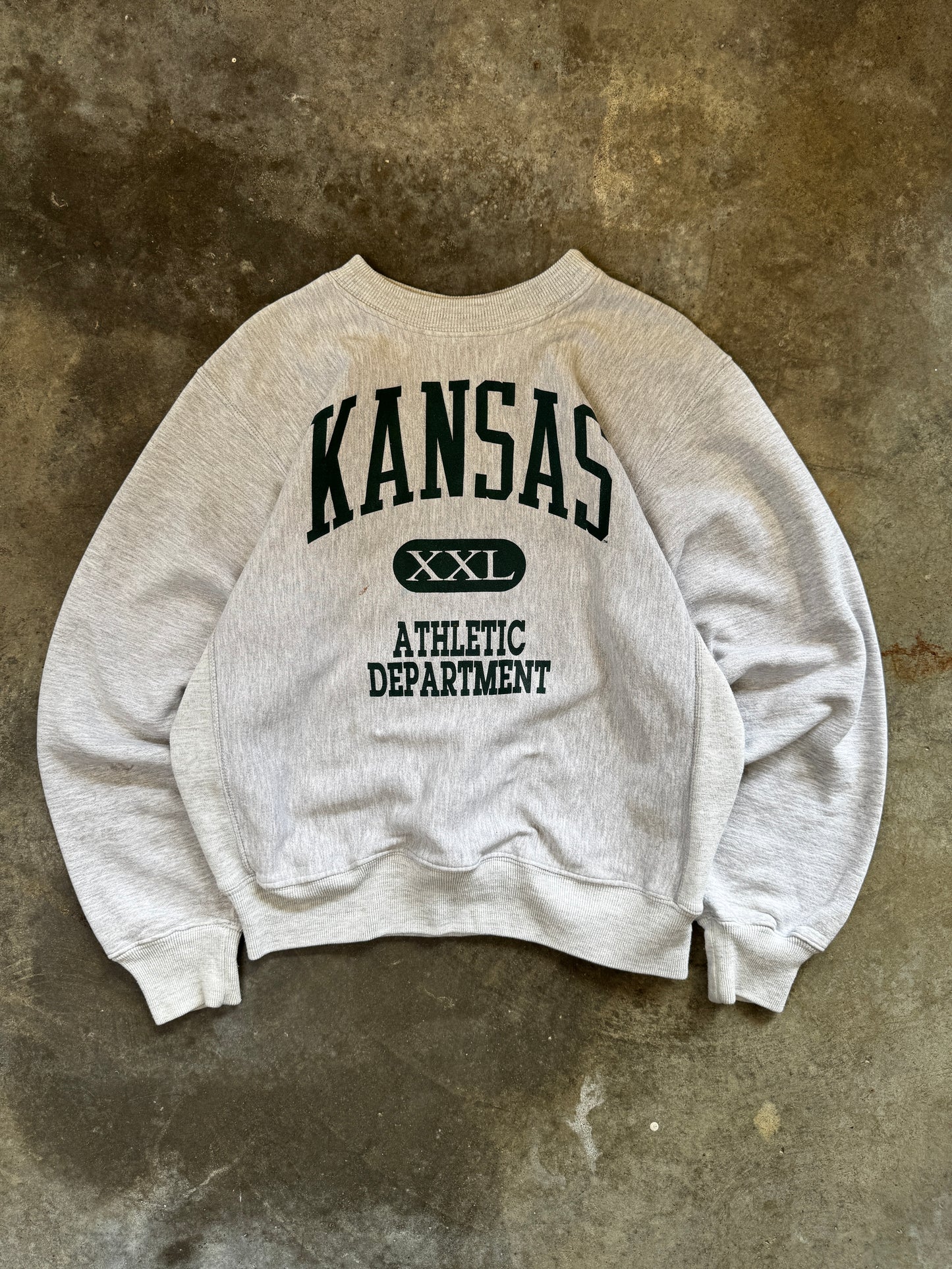 (L) Vintage Kansas Athletic Dept. Sweatshirt