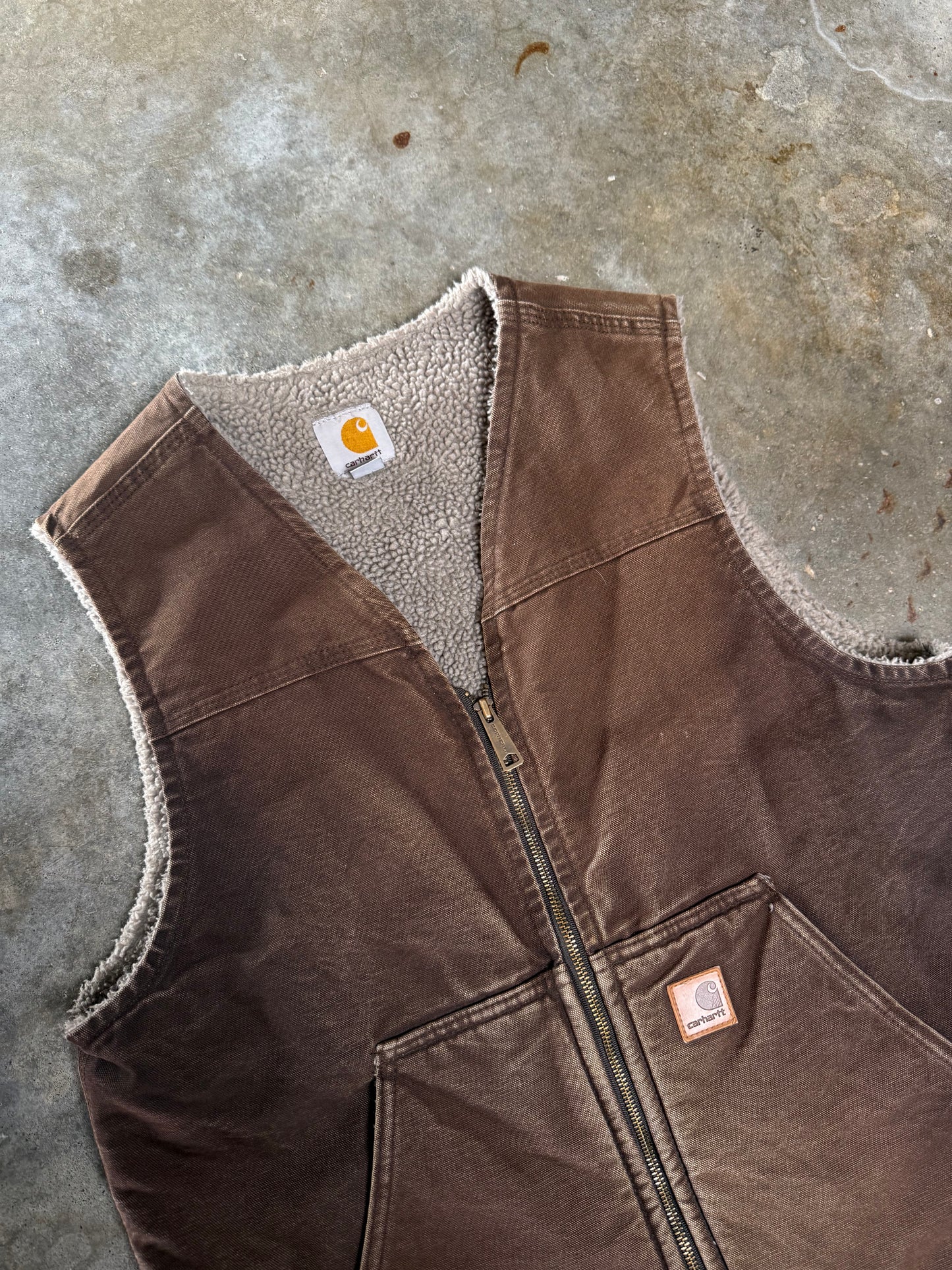 (M) Vintage Carhartt Sherpa Lined Vest