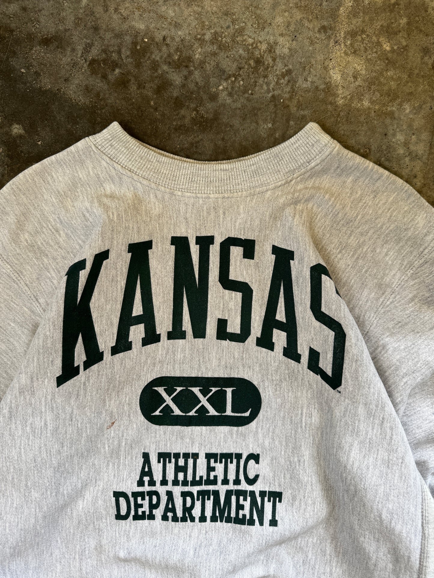 (L) Vintage Kansas Athletic Dept. Sweatshirt