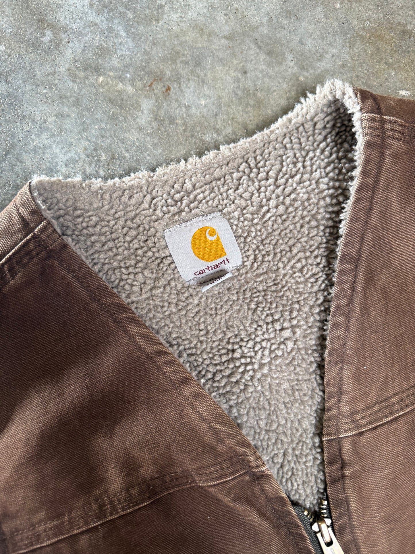 (M) Vintage Carhartt Sherpa Lined Vest