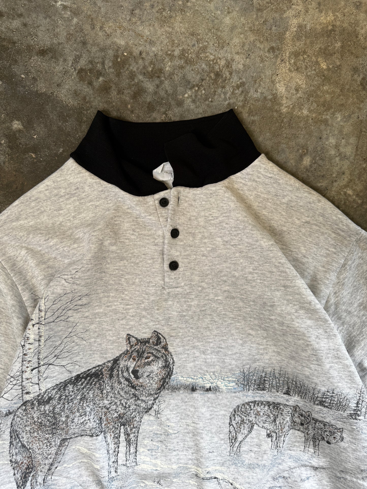 (L) Vintage Wolf Sweatshirt