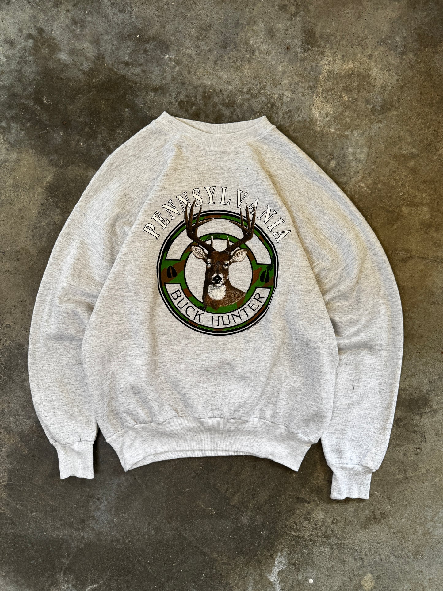 (L) Vintage Buck Sweatshirt