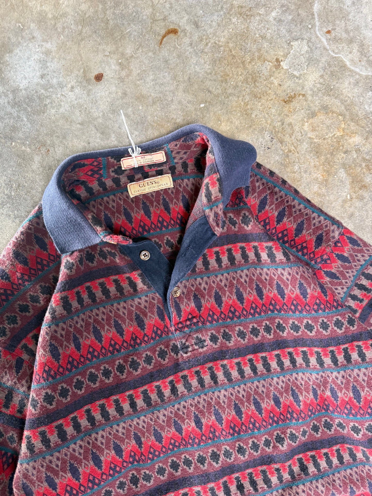 (M) Vintage Guess Polo Longsleeve