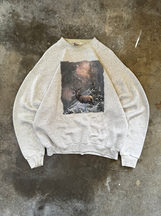 (XL) Vintage Deer Sweatshirt