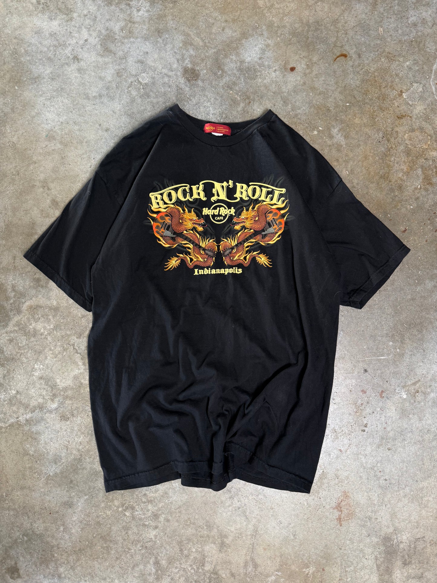 (XL) 00s Hard Rock Dragon Tee