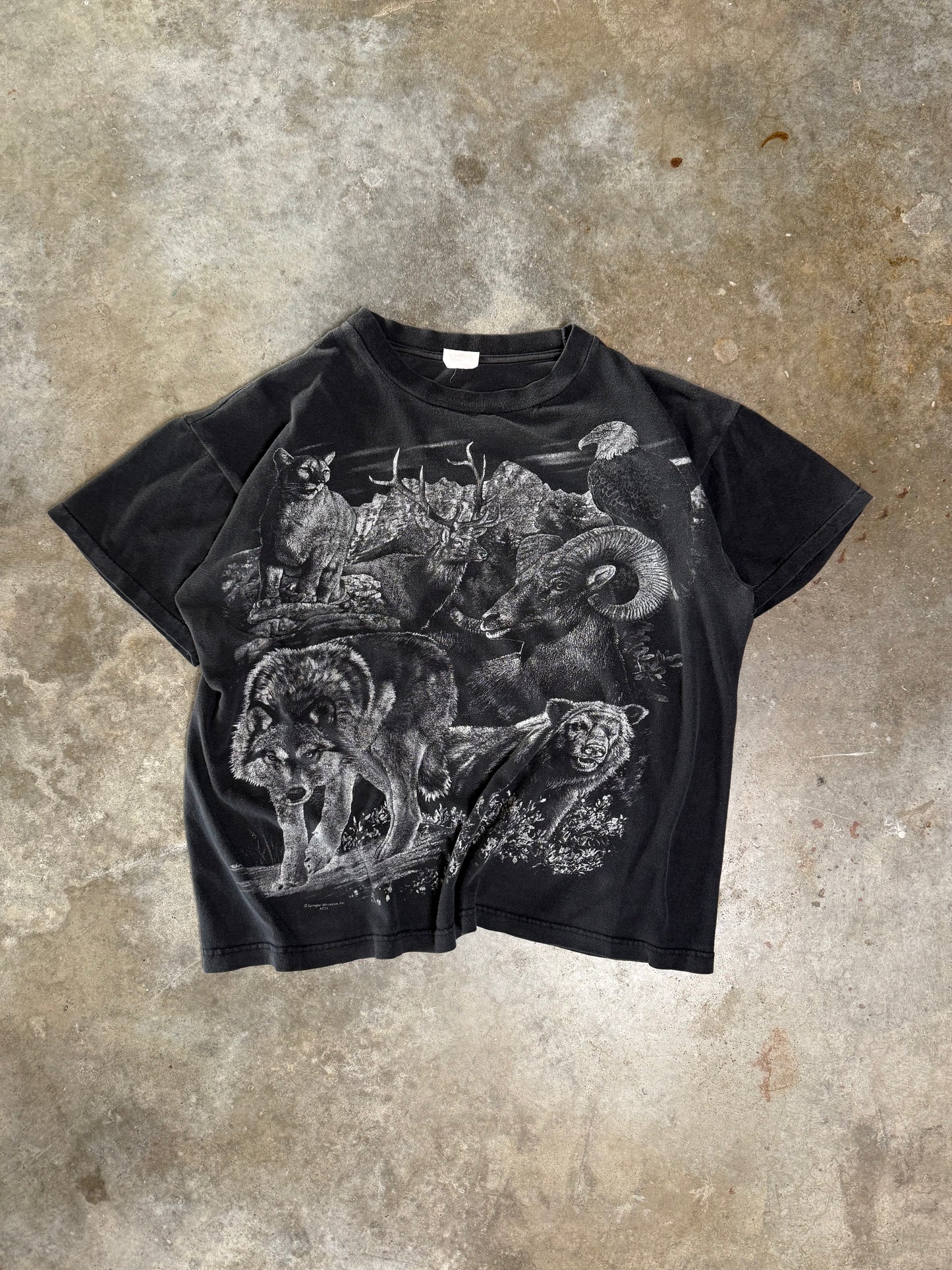 (L) Vintage Animals AOP Tee