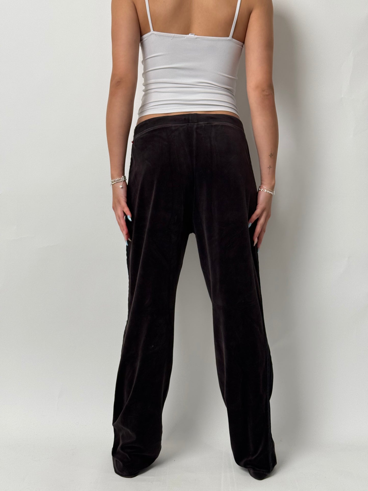 (M) 00s St Johns Bay Velour Track Pants
