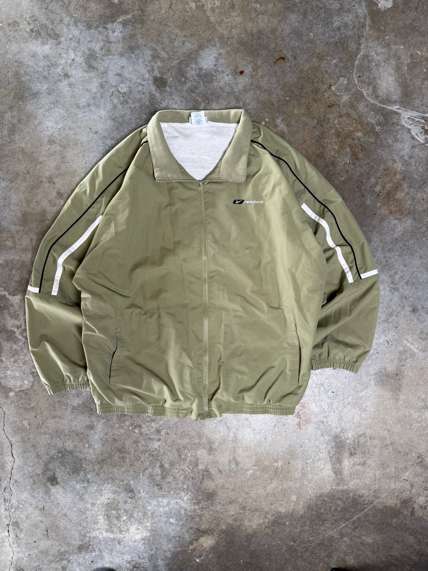 (XL) Vintage Reebok Windbreaker Zip-Up