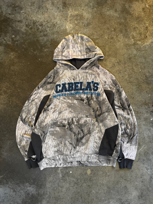(L) 00s Cabela's Camo Hoodie