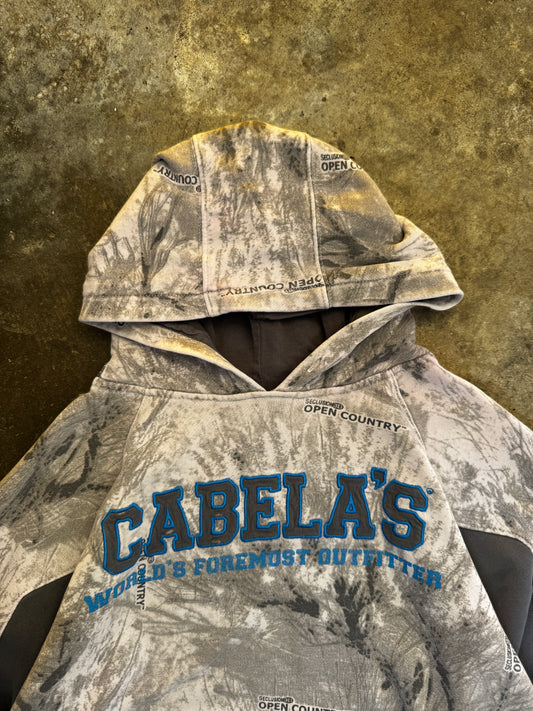 (L) 00s Cabela's Camo Hoodie