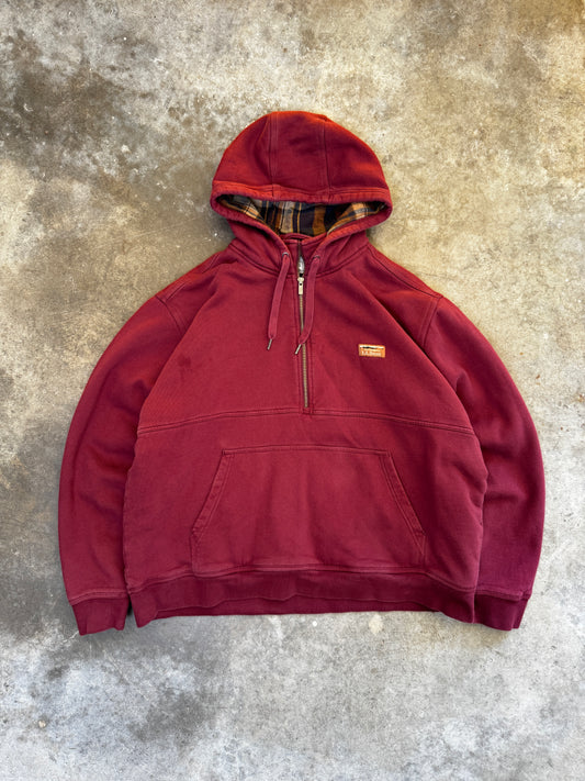 (XL) Vintage L.L. Bean Quarter-Zip Hoodie