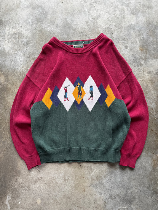 (L) Vintage Golf Sweater