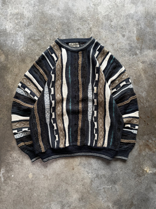 (L) Vintage Coogi-Like Sweater