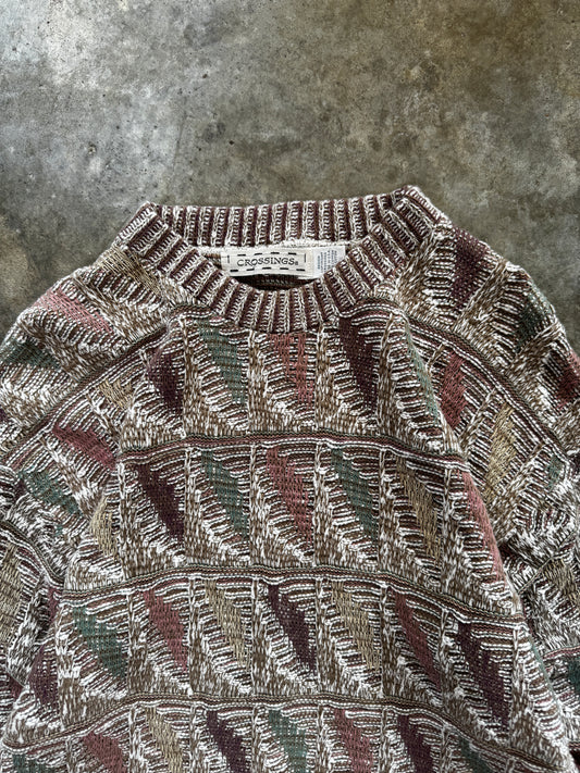 (L) Vintage Crossings Knit Sweater