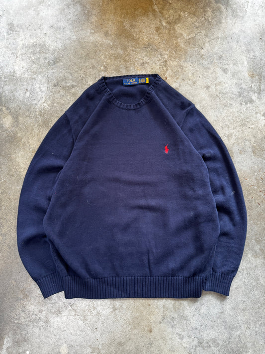 (XL) Vintage Polo Sweater