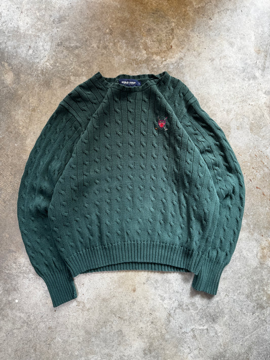 (L) Vintage Polo Golf Sweater