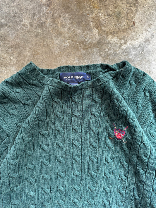 (L) Vintage Polo Golf Sweater