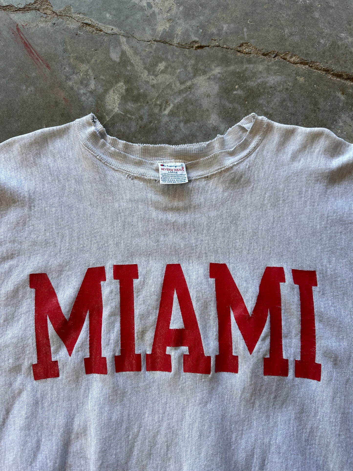 (L) Vintage Champion Miami Sweatshirt