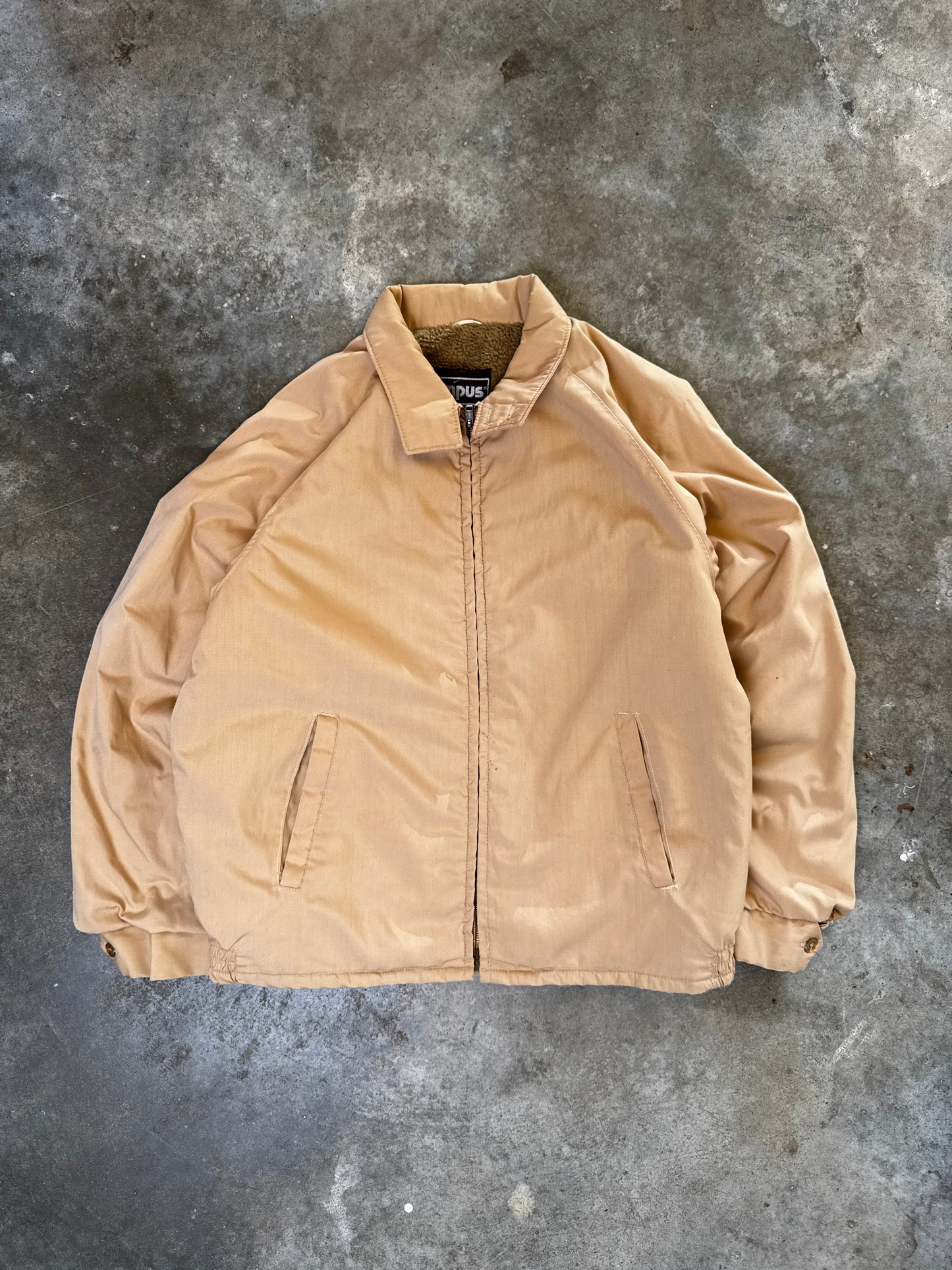 (L) Vintage 80s Campus Zip-Up