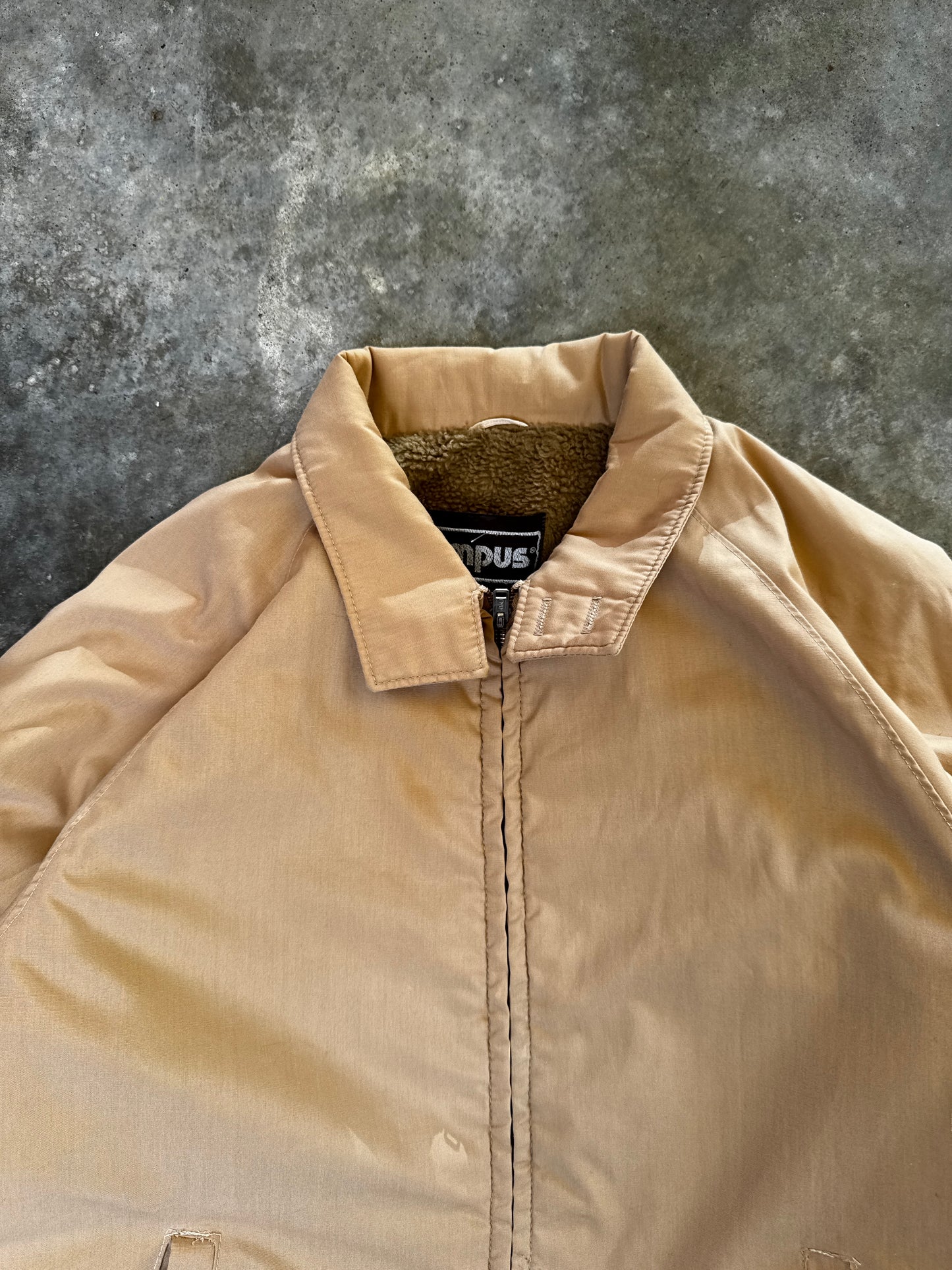 (L) Vintage 80s Campus Zip-Up