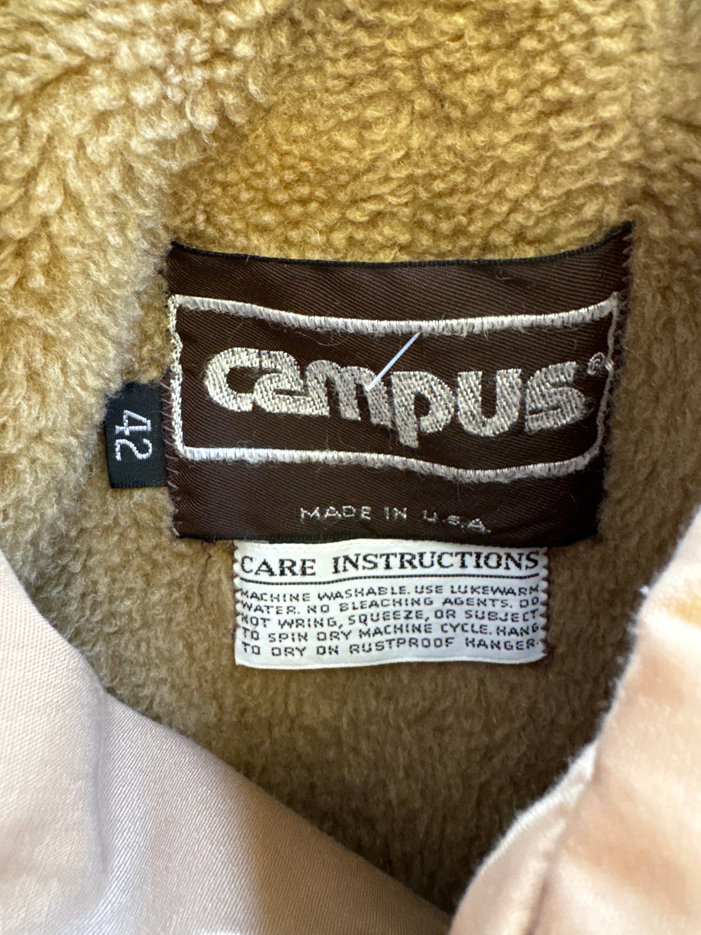 (L) Vintage 80s Campus Zip-Up