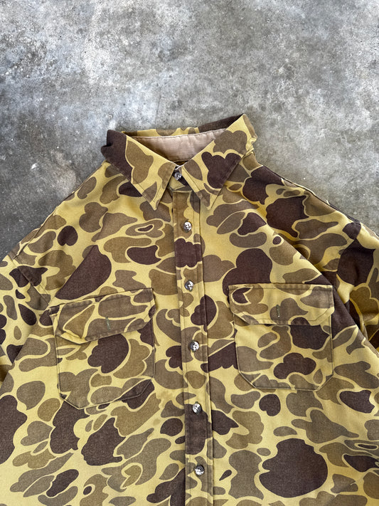 (XXL) Vintage Cabelas Camo Button-Up