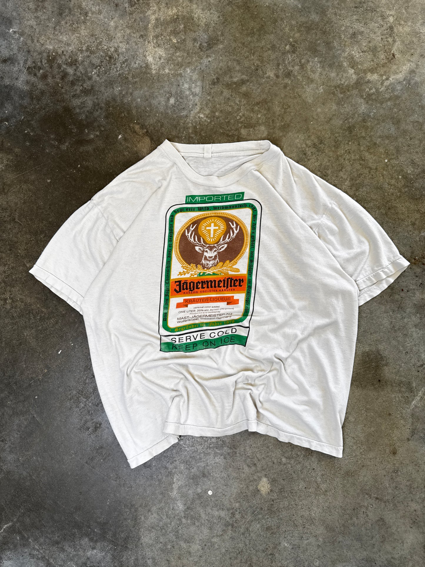 (XL) Vintage Jägermeister Tee