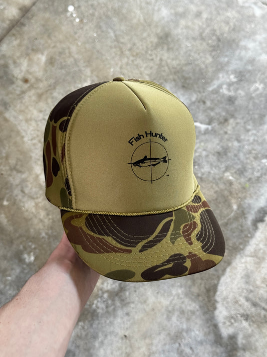 (OS) Vintage Fish Hunter Camo Hat
