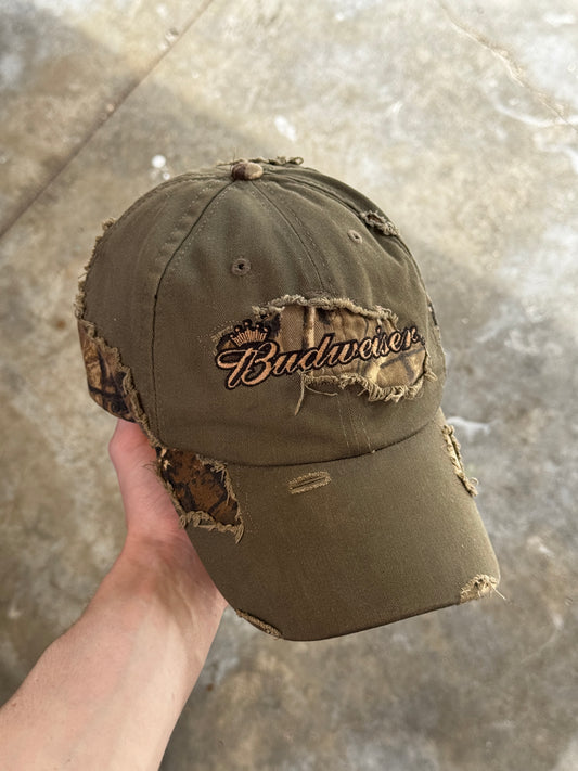 (OS) Vintage Budweiser Camo Hat