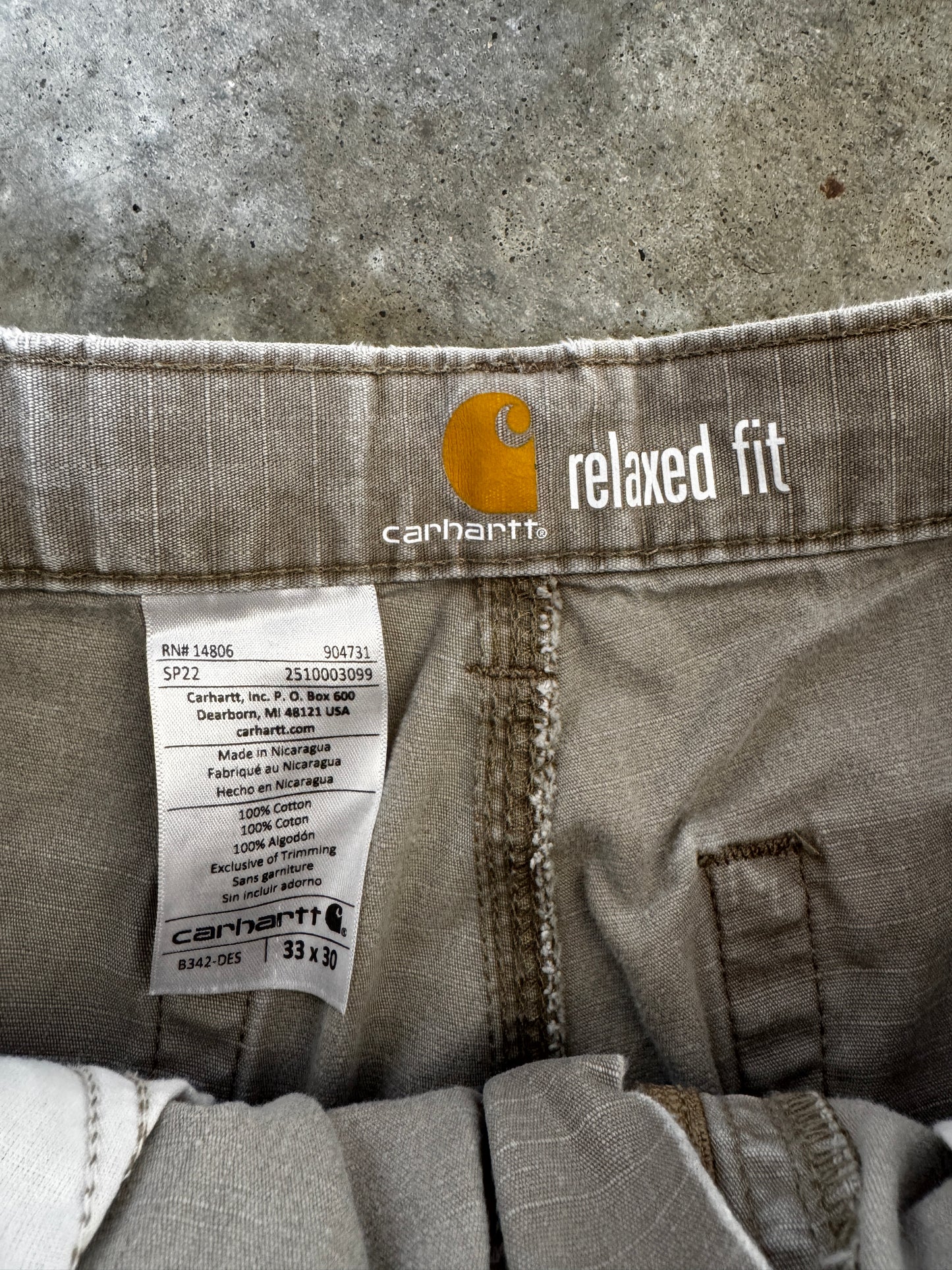 (33 x 30) Carhartt Relaxed Fit Cargo Pants