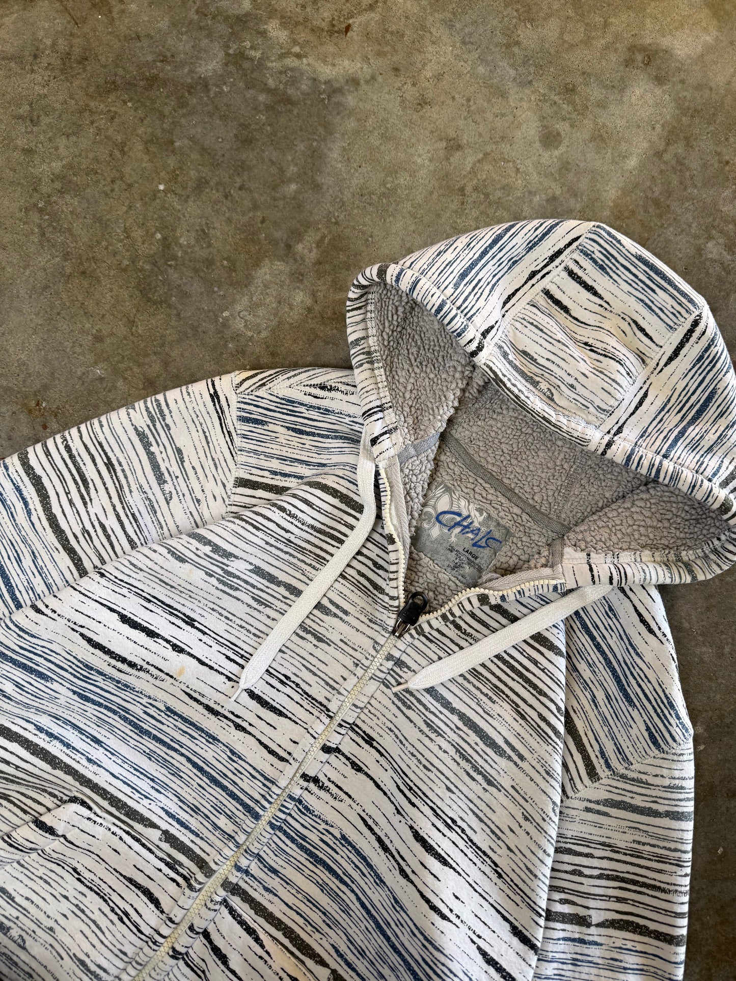 (L) 00s Y2K Sherpa-Lined Jacket