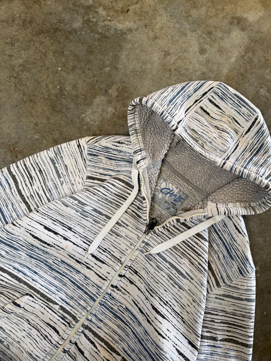 (L) 00s Y2K Sherpa-Lined Jacket