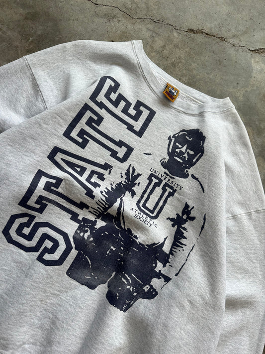 (XL) Vintage State University Athletic Society Sweatshirt