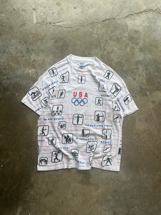 (XL) VIntage USA Olympics Tee