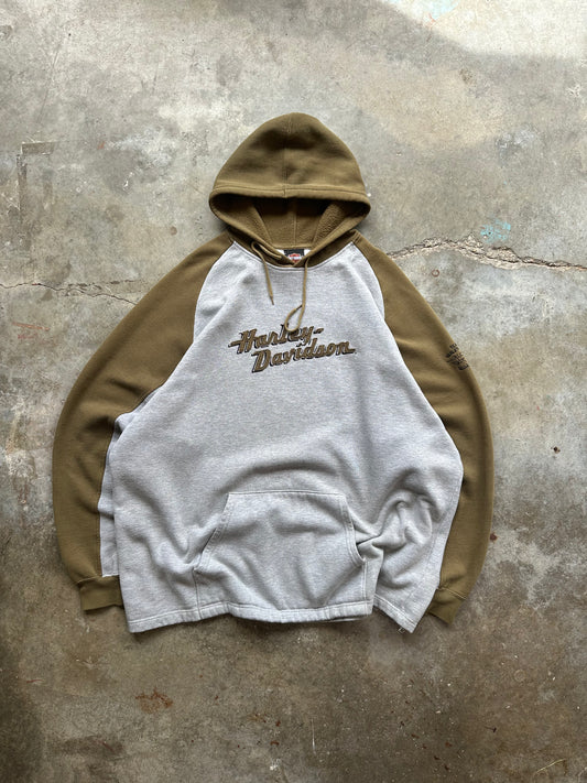 (XXL) Harley Davidson Two-Tone Hoodie