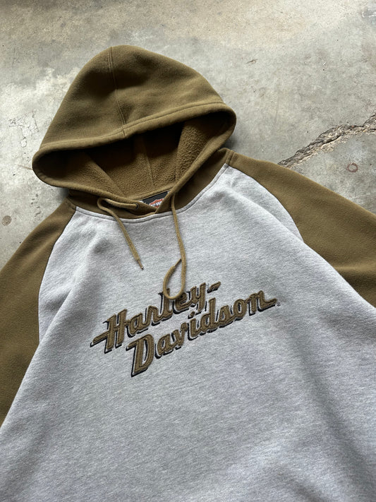 (XXL) Harley Davidson Two-Tone Hoodie