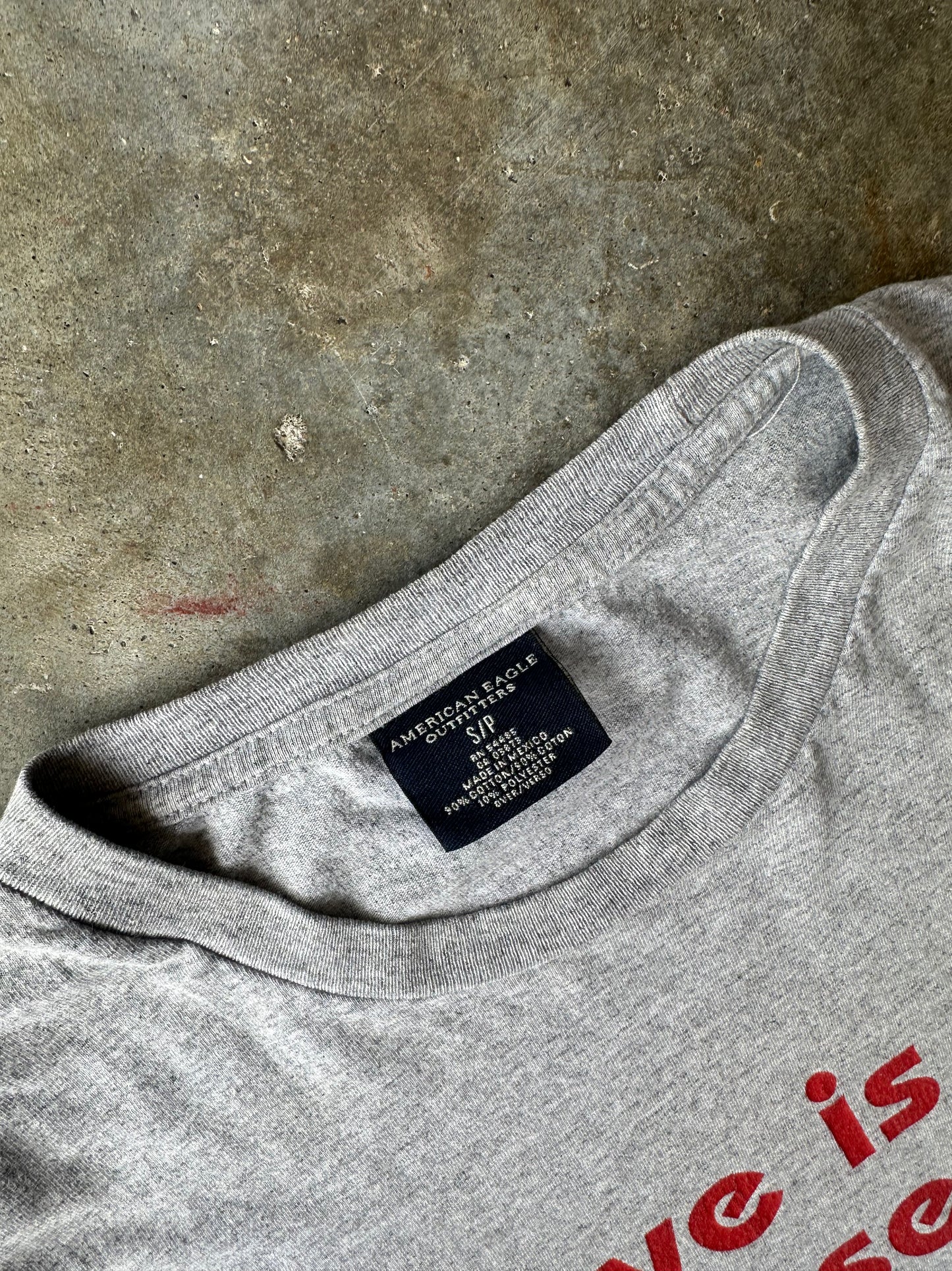 (S) 00s American Eagle 'Love is for Losers' Tennis Tee