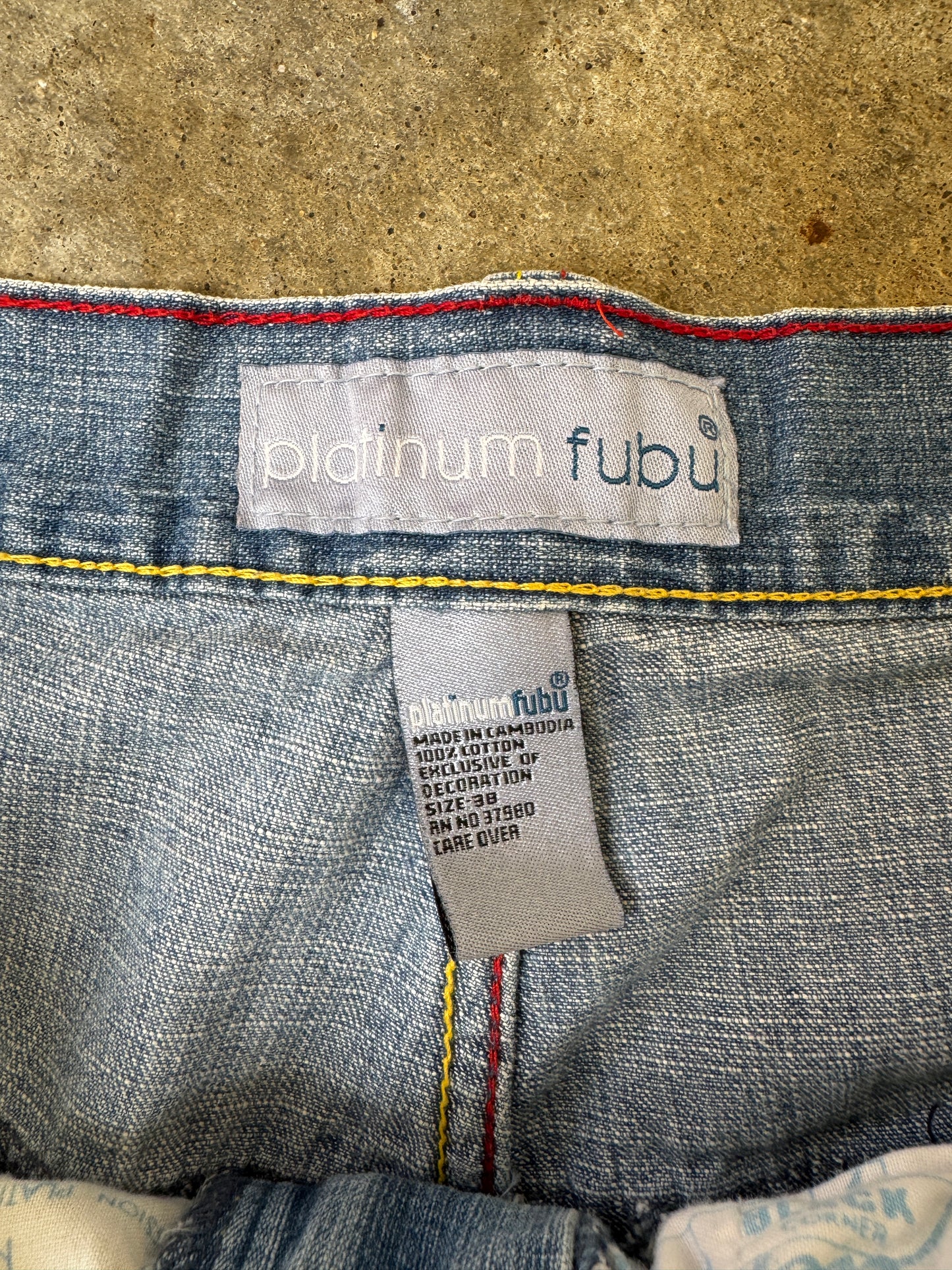 (38 x 34) Fubu Denim Basketball Jeans