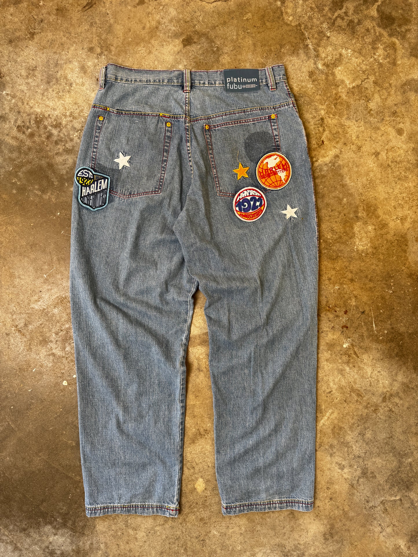 (38 x 34) Fubu Denim Basketball Jeans