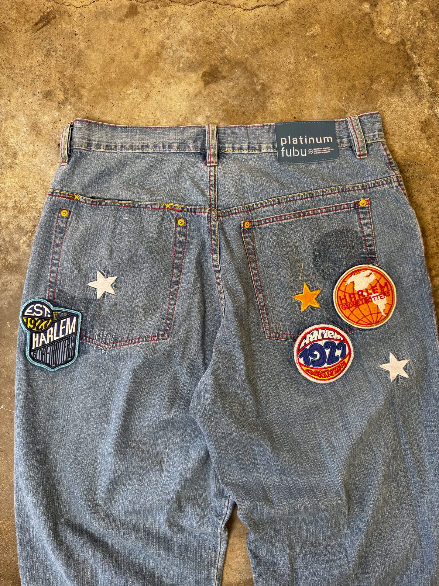 (38 x 34) Fubu Denim Basketball Jeans