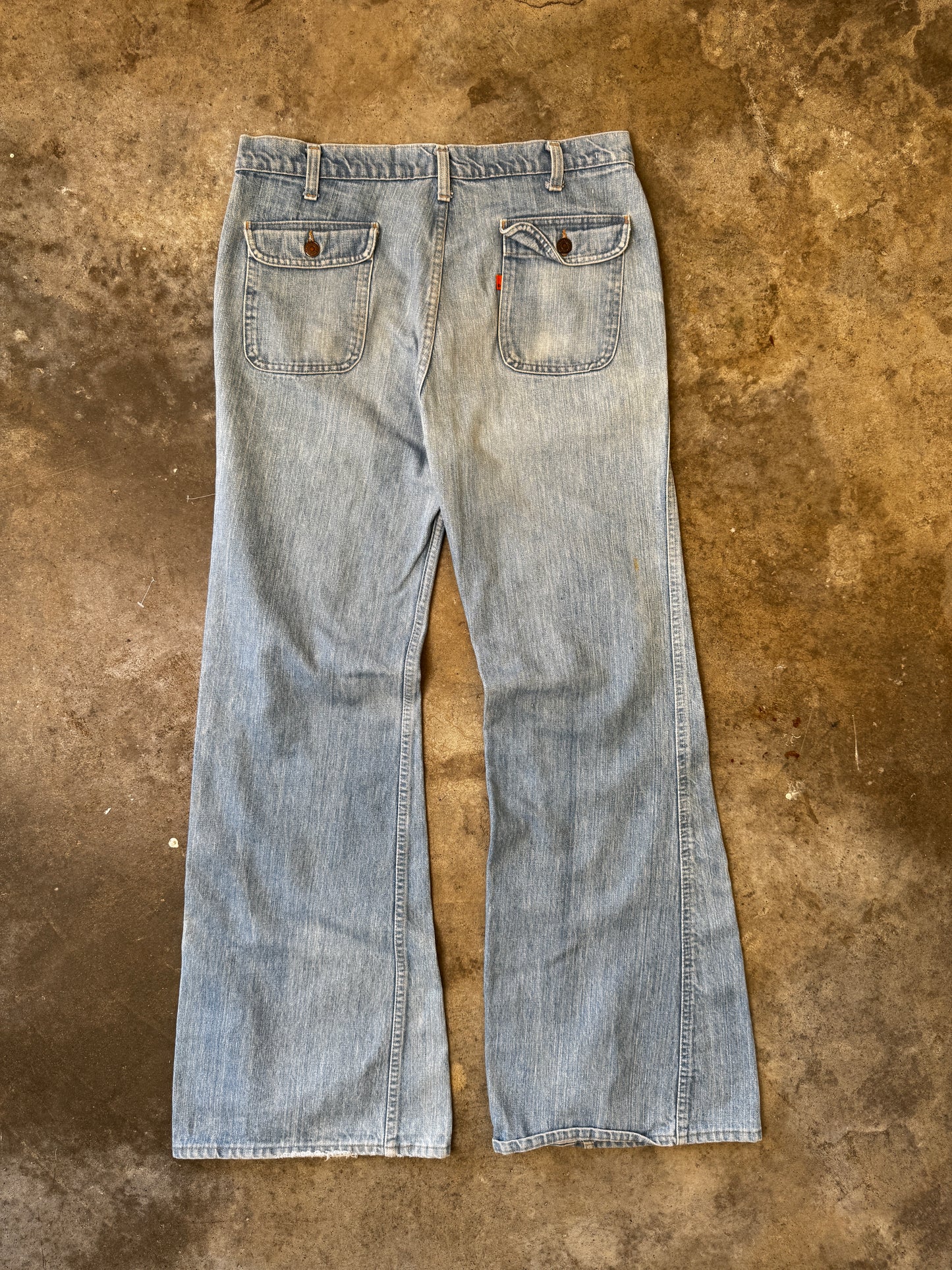 (36 x 36) Vintage Levis Orange Tab Bell Bottom Flared Denim Jeans