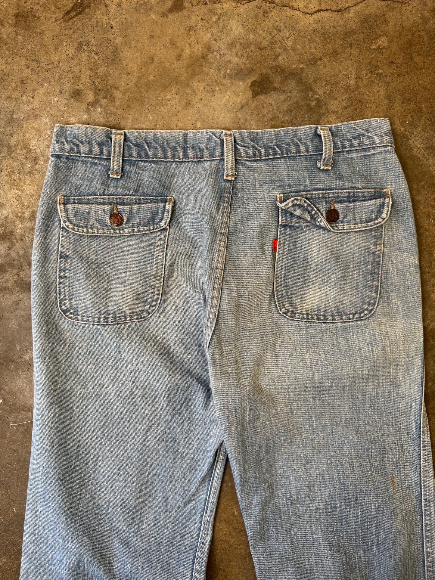 (36 x 36) Vintage Levis Orange Tab Bell Bottom Flared Denim Jeans