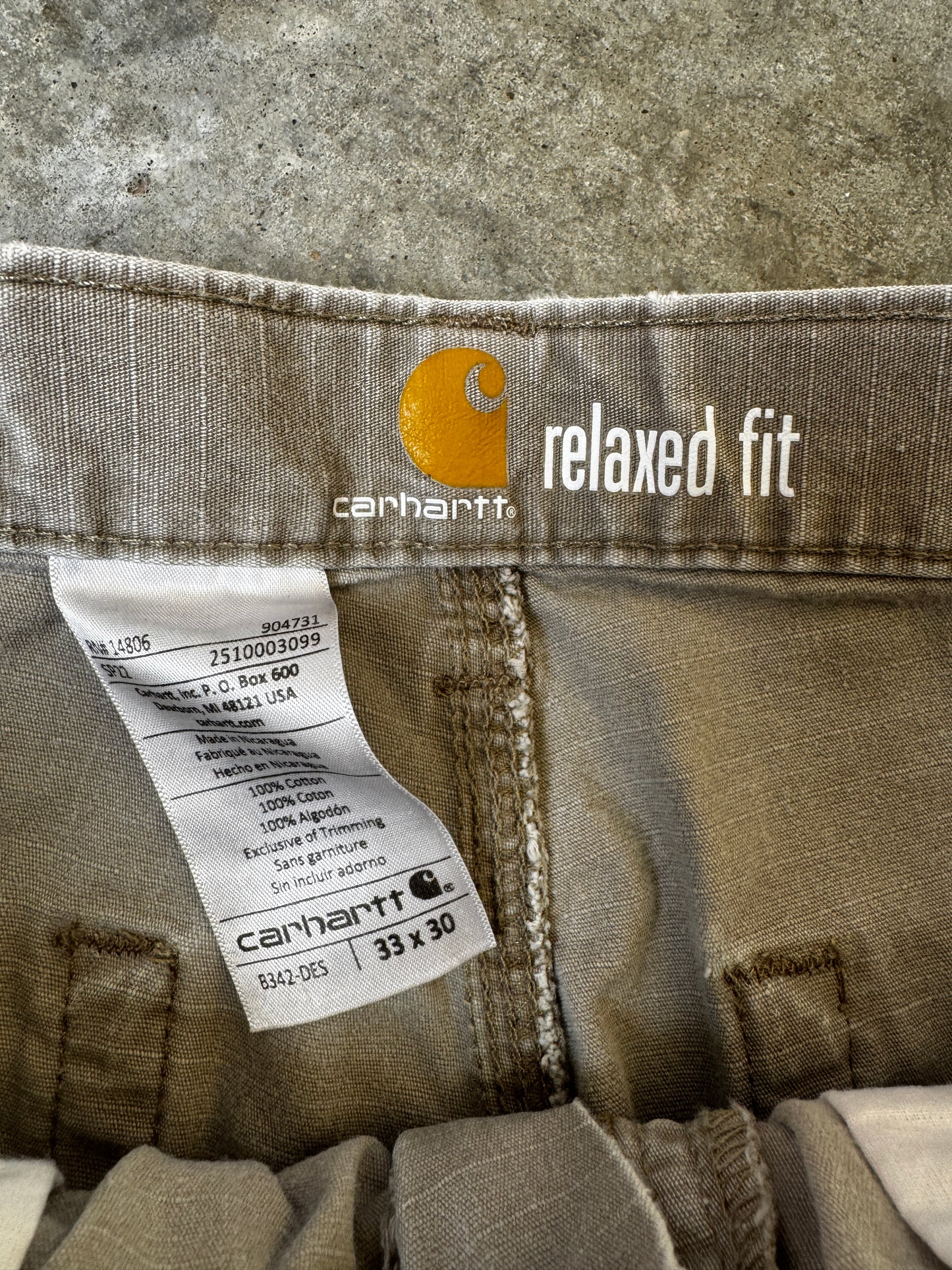 (33 x 30) Carhartt Relaxed Fit Cargo Pants